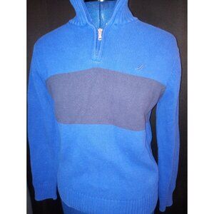 Nautica Boys Sweater Size 10/12 Fall Winter Clothes Half Zip